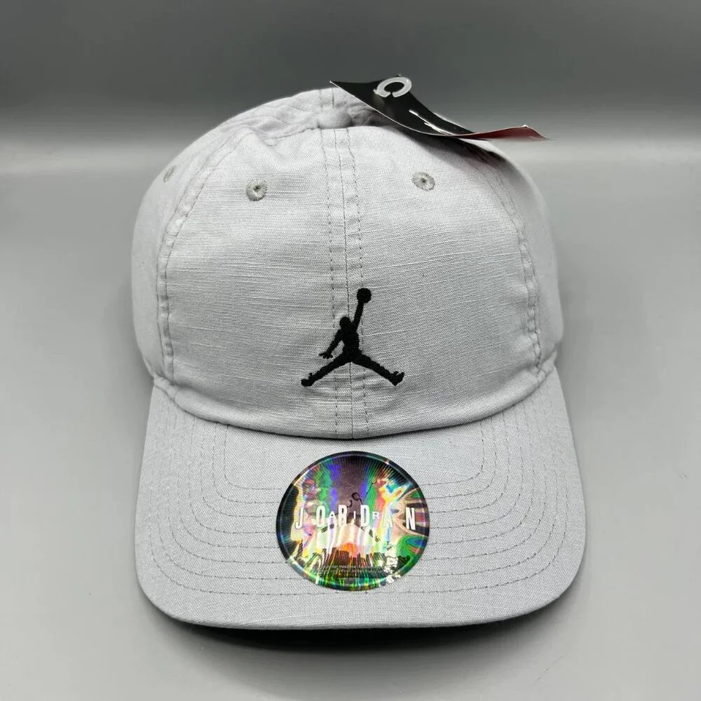Air Jordan 23 Hat Men‎ Gray Embroidered Logo Jumpman Strap Back Cap New